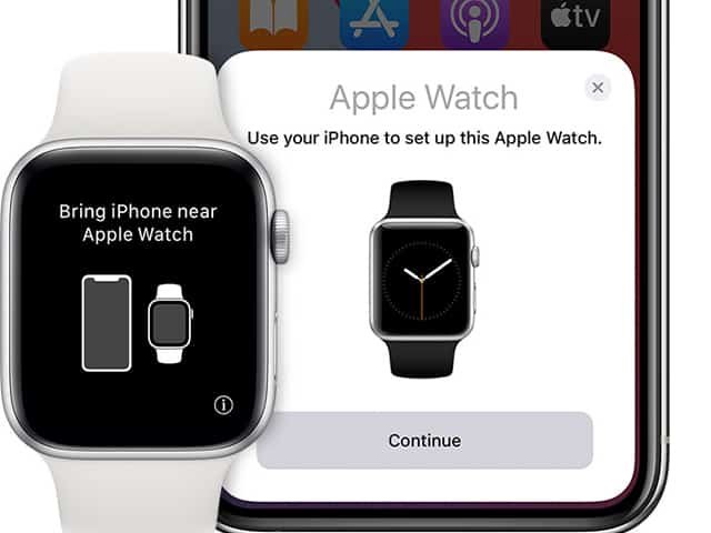 No puedo enlazar apple 2024 watch con iphone x