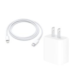 Kit Cargador iPhone1112 Cable Usb-C + Cubo Power Adapter 20W