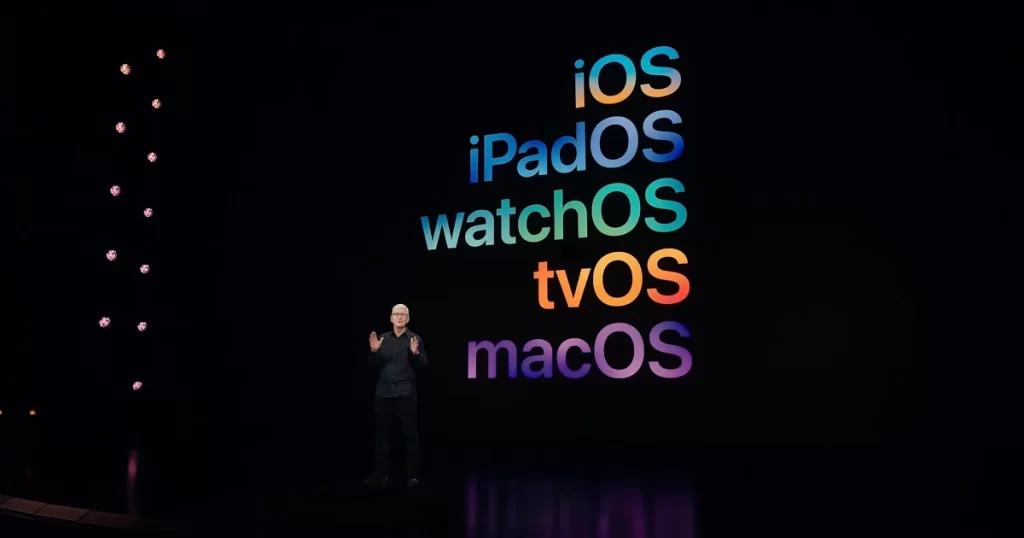 Presentaciones de versiones de los sistemas operativos de Apple